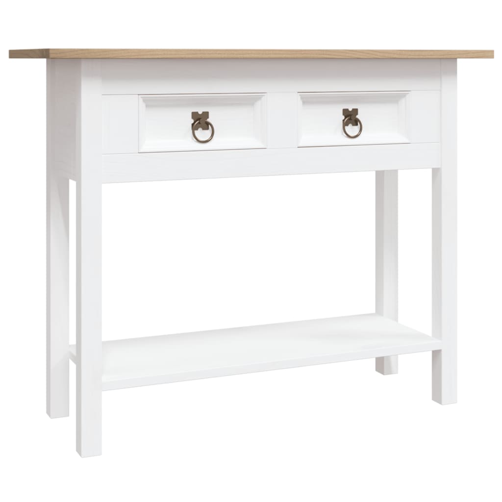 Console Table Mexican Pine Corona Range White 90x34.5x73 cm