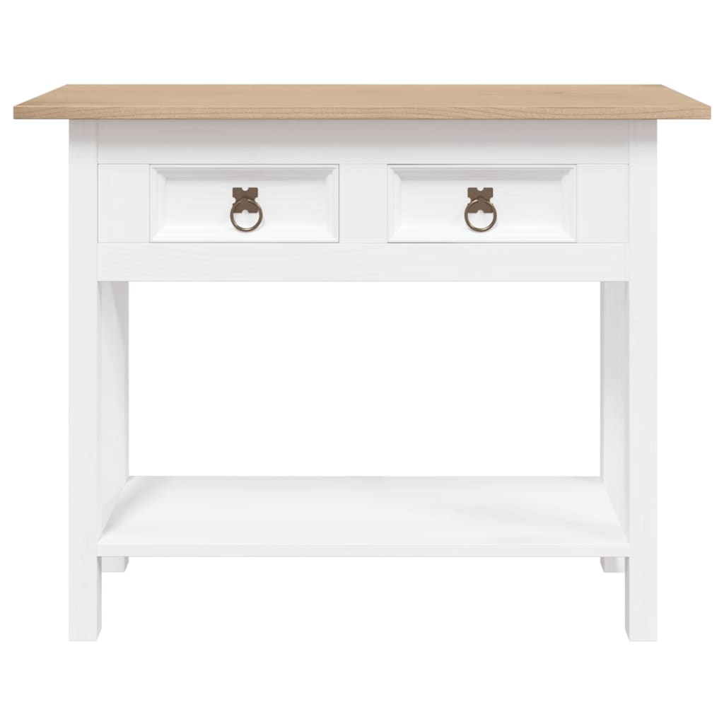 Console Table Mexican Pine Corona Range White 90x34.5x73 cm