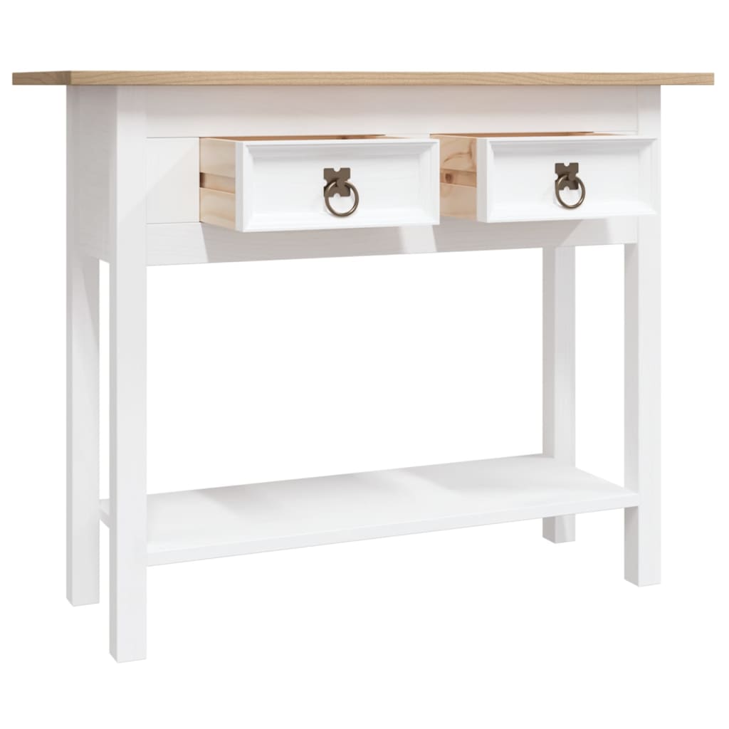 Console Table Mexican Pine Corona Range White 90x34.5x73 cm