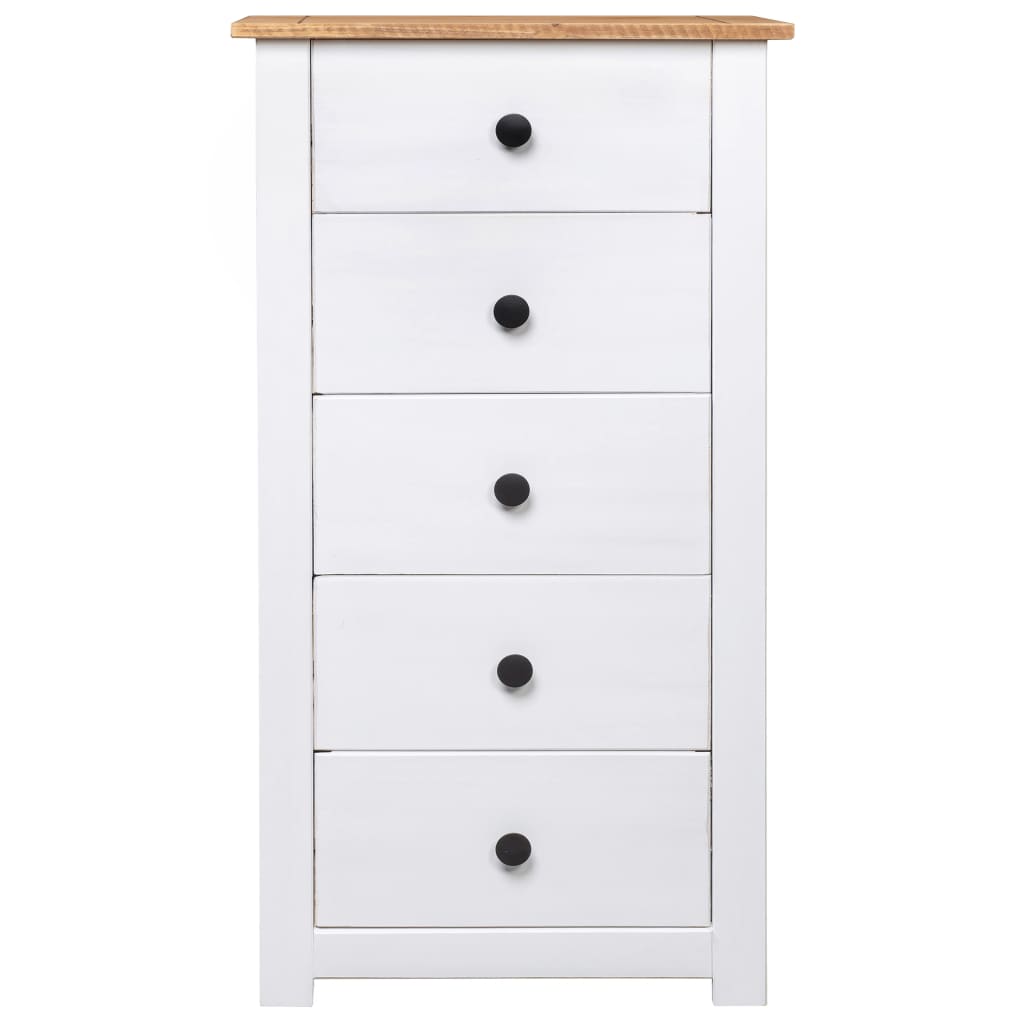 Sideboard White 46x40x89 cm Pine Panama Range