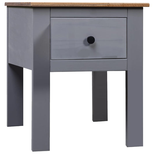 Bedside Cabinet Grey 46x40x57 cm Pine Panama Range