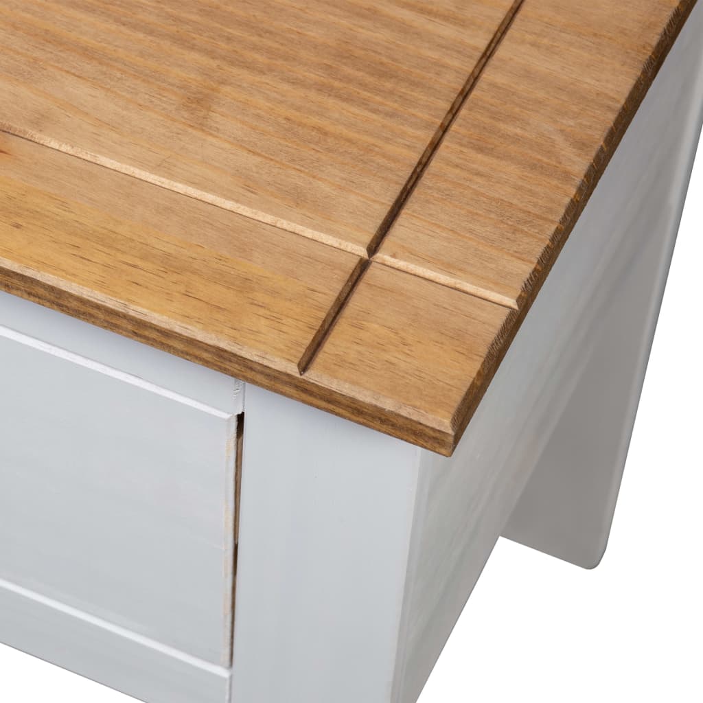 Bedside Cabinet White 46x40x57 cm Pine Panama Range