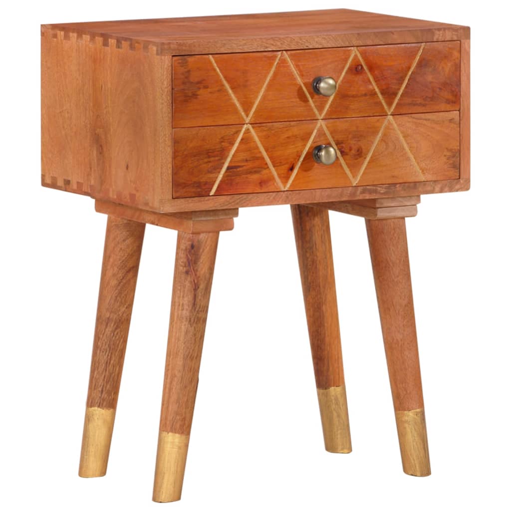 Bedside Cabinet 43x30x58 cm Solid Mango Wood