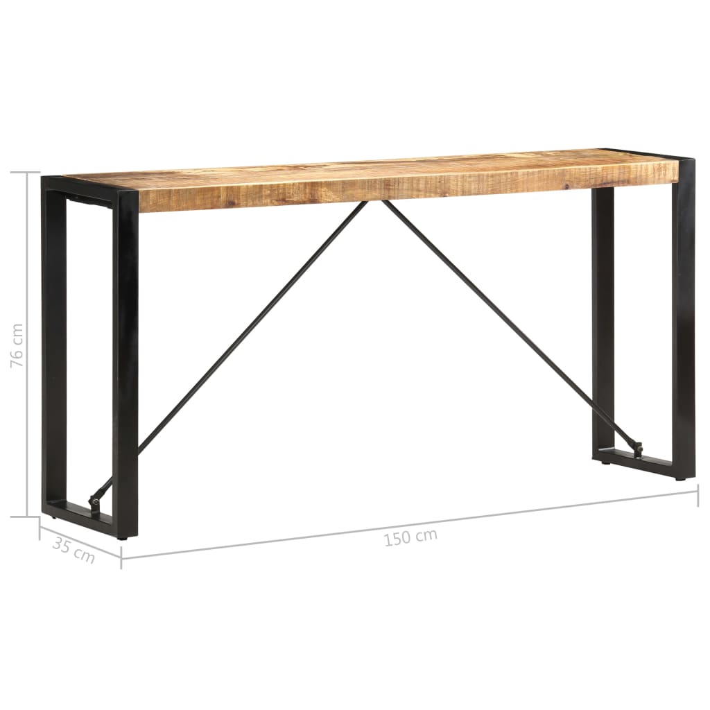 Console Table 150x35x76 cm Solid Mango Wood