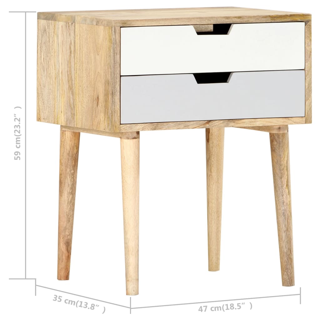 Bedside Cabinet 47x35x59 cm Solid Wood Mango