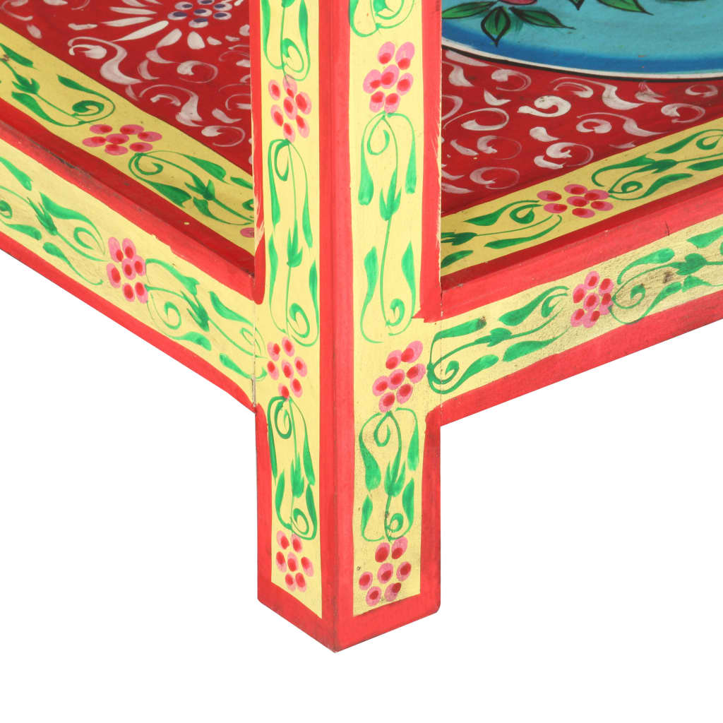 Hand Painted Console Table 80x35x75 cm Solid Mango Wood