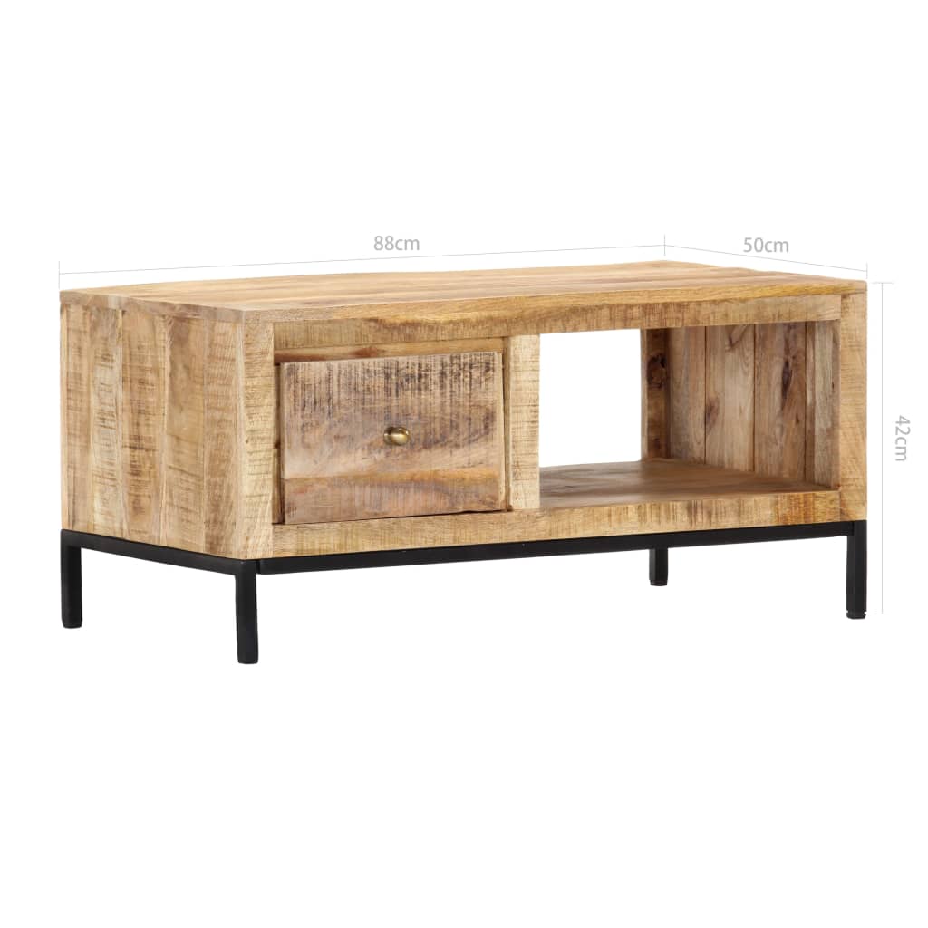 Coffee Table 88x50x42 cm Solid Mango Wood