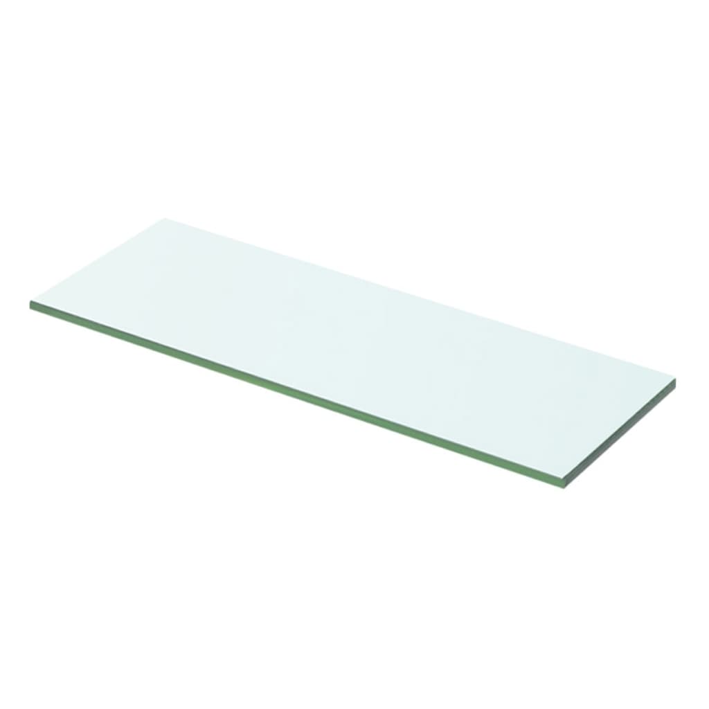 Shelves 2 pcs Panel Glass Clear 50x12 cm