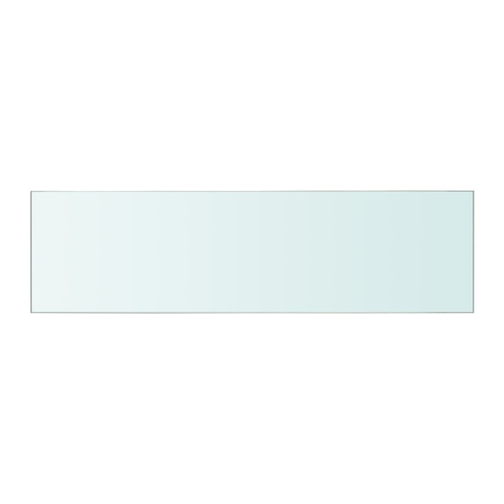 Shelves 2 pcs Panel Glass Clear 50x12 cm