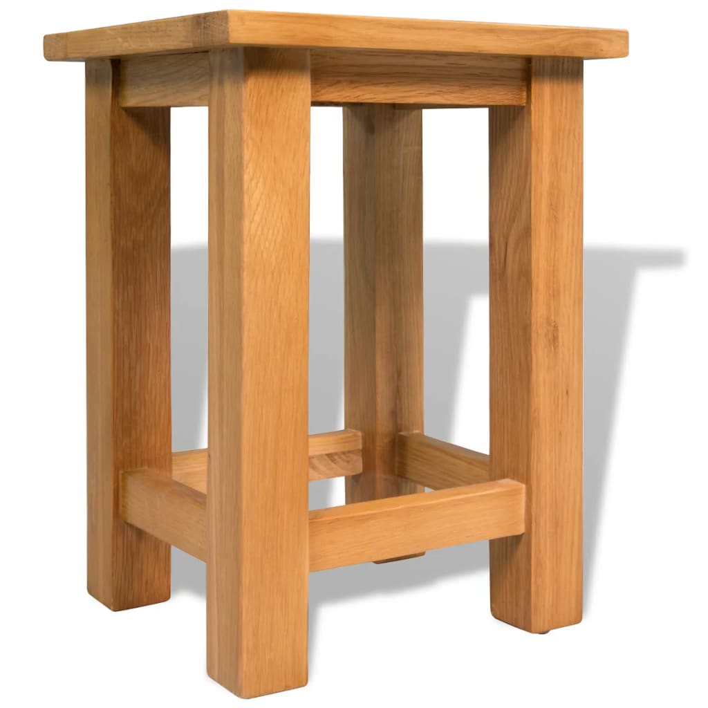 End Tables 2 pcs 27x24x37 cm Solid Oak Wood