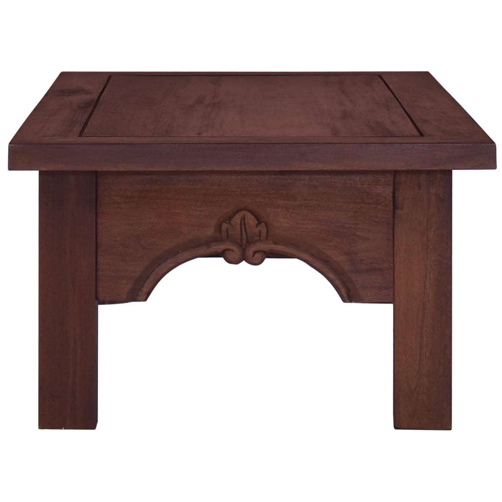 Coffee Table Classical Brown 100x50x30 cm Solid Mahogany Wood