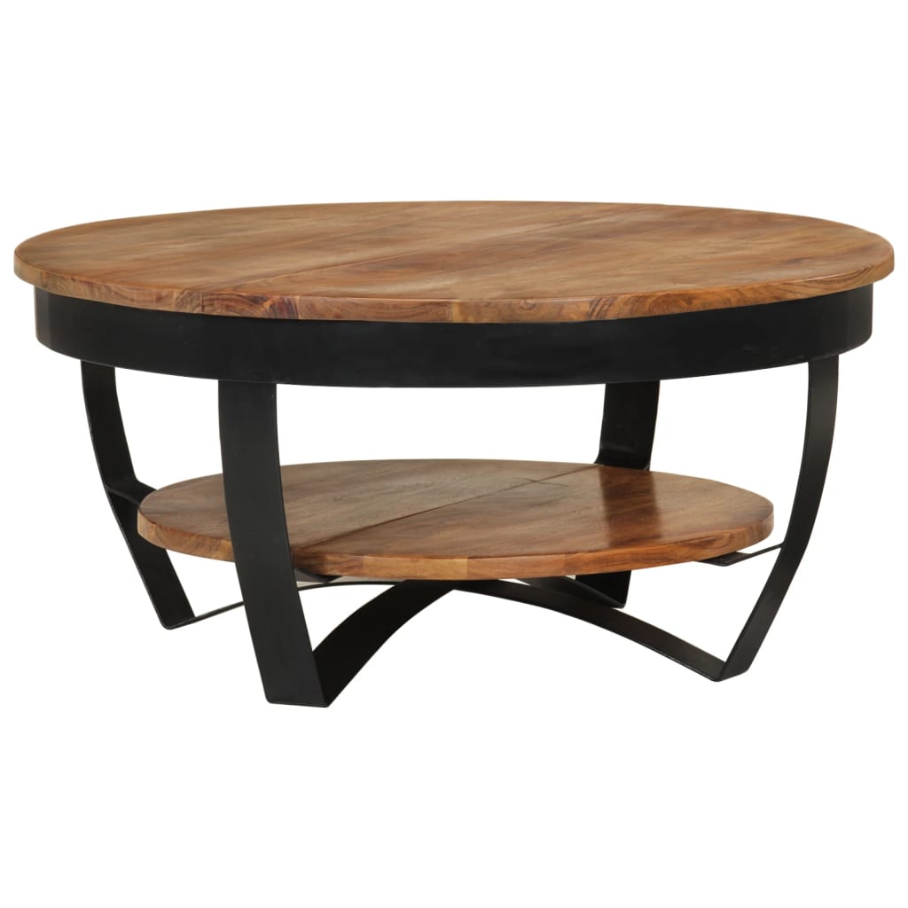 Coffee Table 65x65x32 cm Solid Acacia Wood