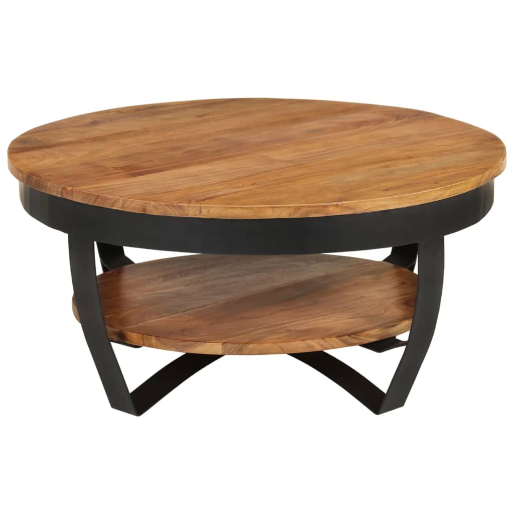 Coffee Table 65x65x32 cm Solid Acacia Wood