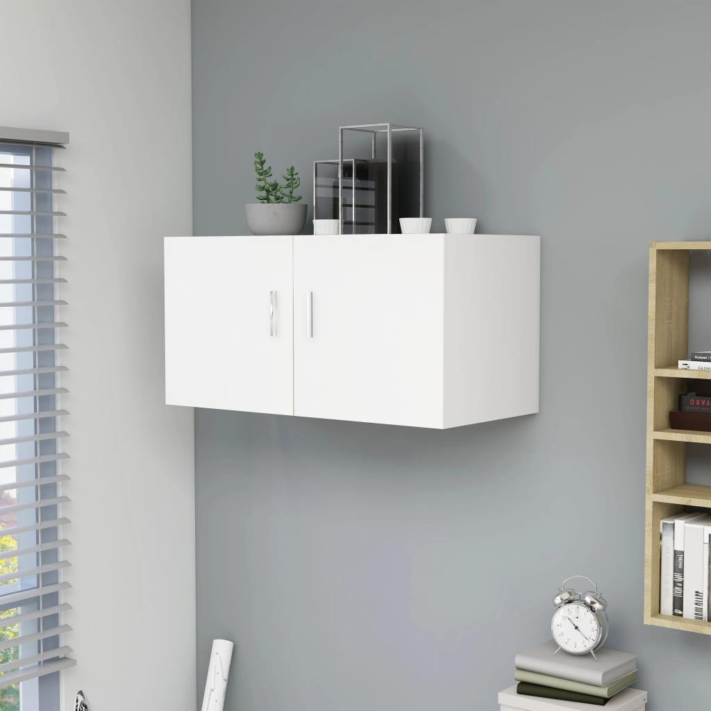 Wall Mounted Cabinet White 80x39x40 cm Engineered Wood