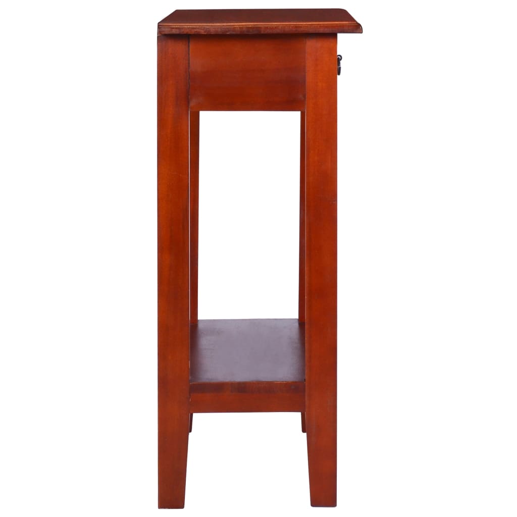 Console Table Classical Brown 60x30x75 cm Solid Mahogany Wood