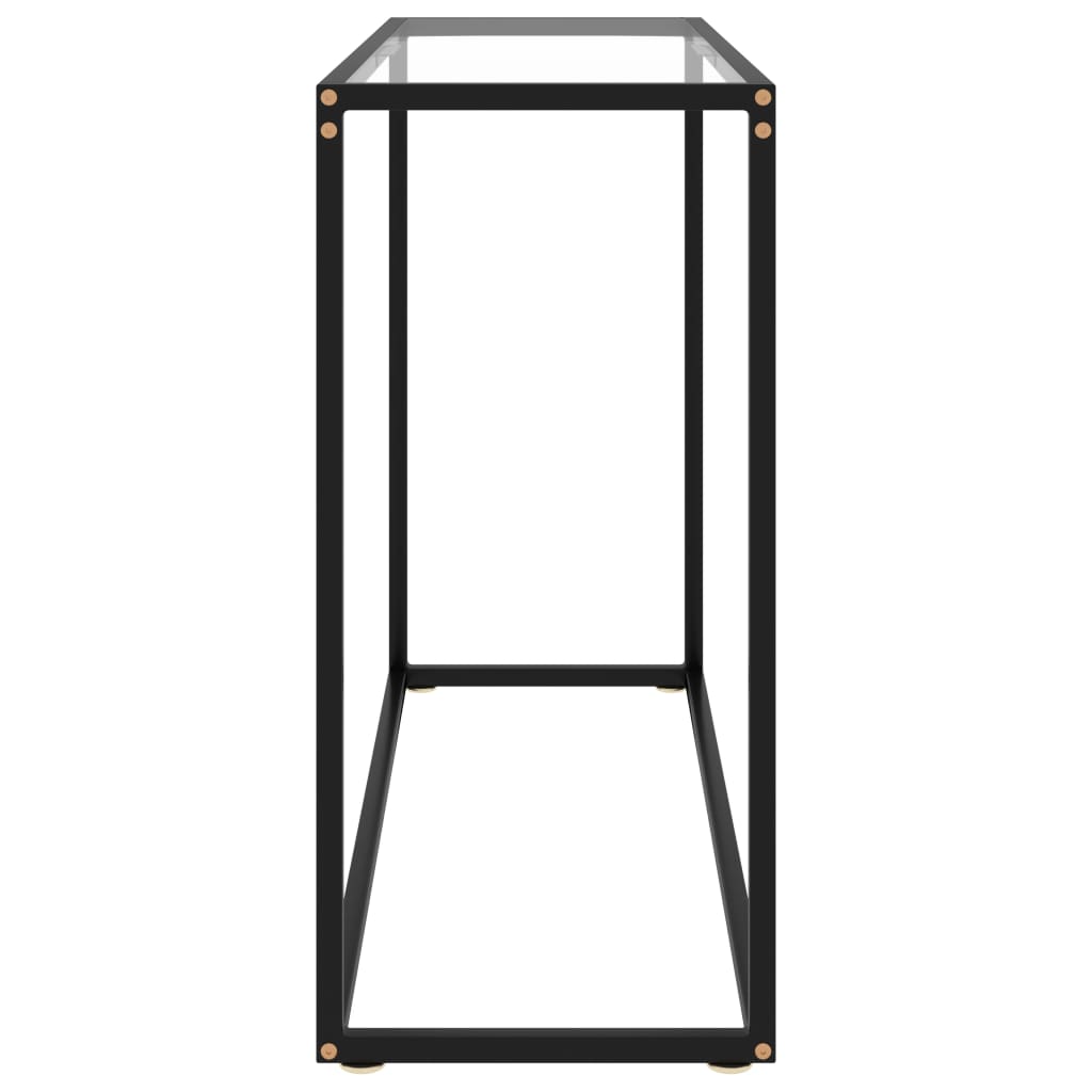 Console Table Transparent 100x35x75 cm Tempered Glass