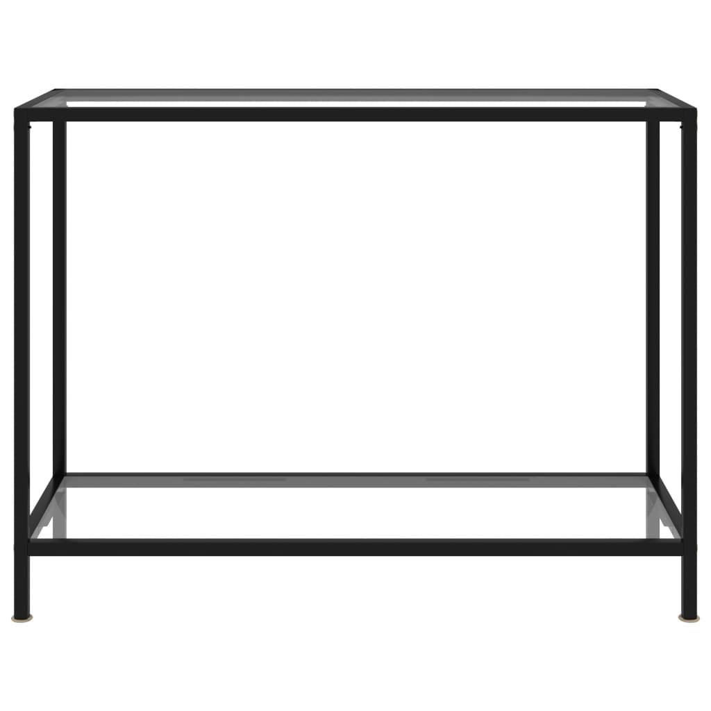 Console Table Transparent 100x35x75 cm Tempered Glass