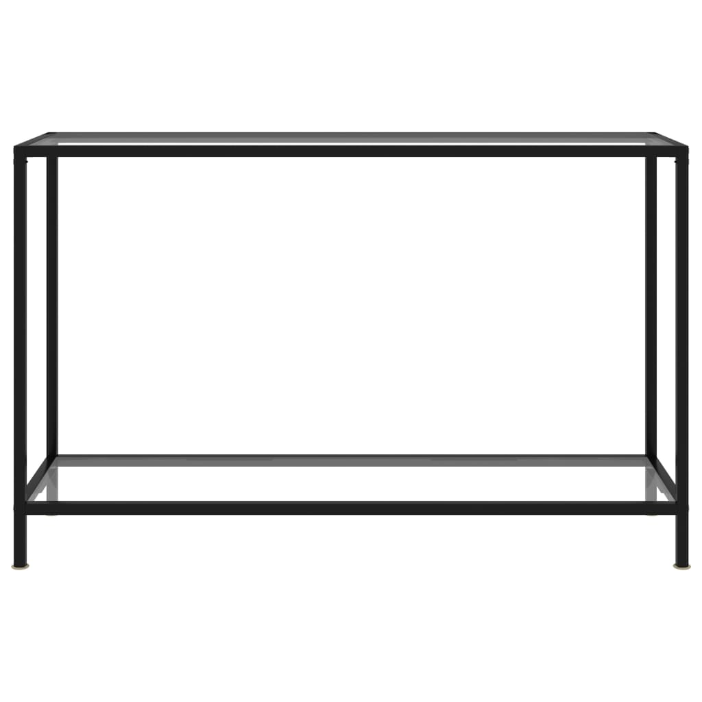 Console Table Transparent 120x35x75 cm Tempered Glass