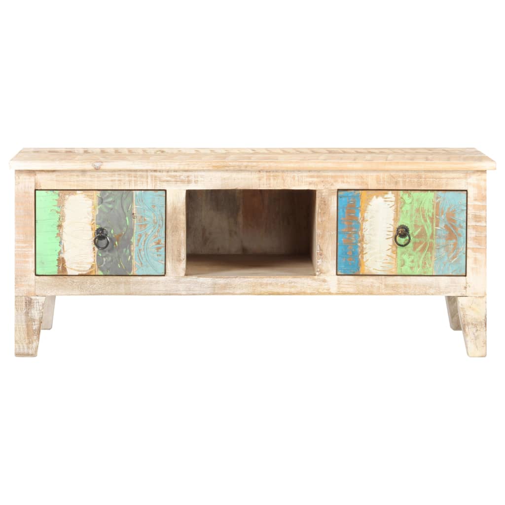 Coffee Table 100x55x40 cm Rough Acacia Wood