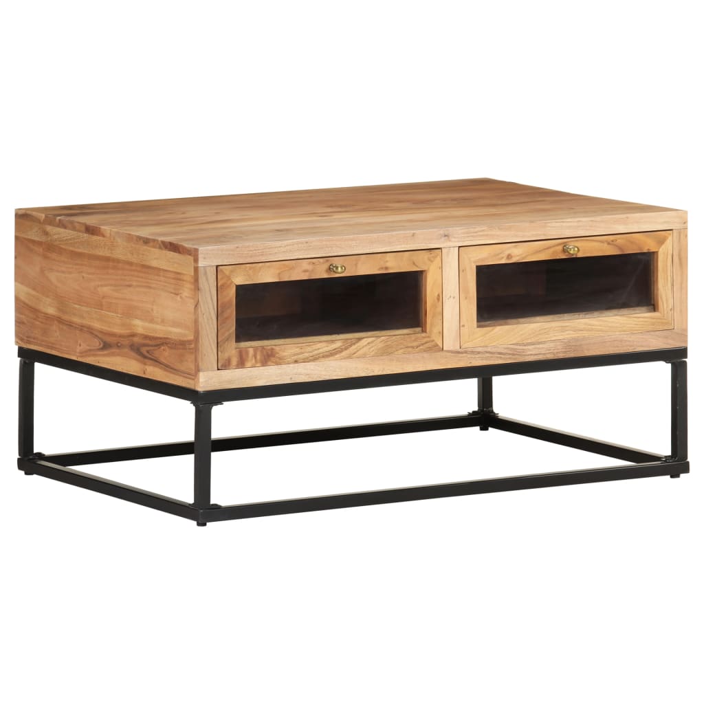 Coffee Table 90x60x40 cm Solid Acacia Wood