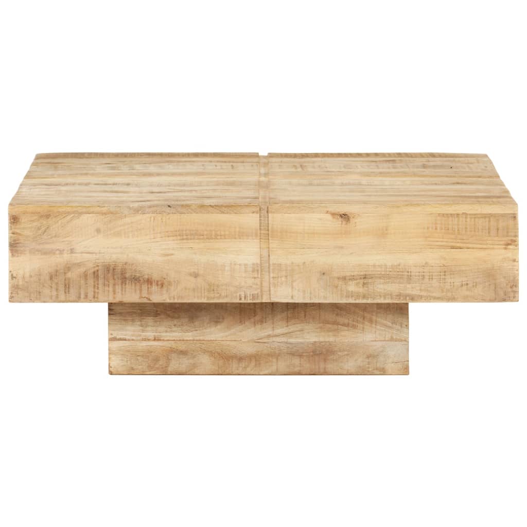 Coffee Table 80x80x28 cm Solid Mango Wood