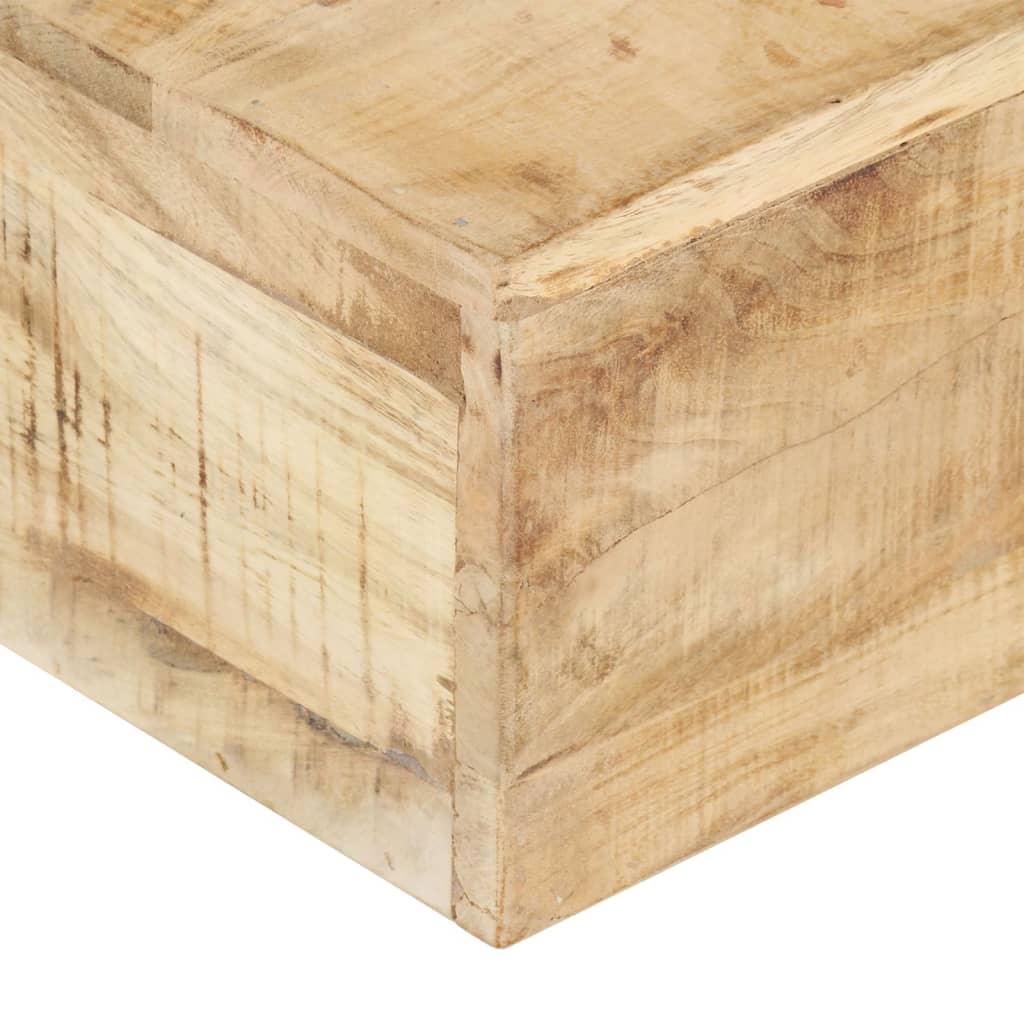 Coffee Table 80x80x28 cm Solid Mango Wood