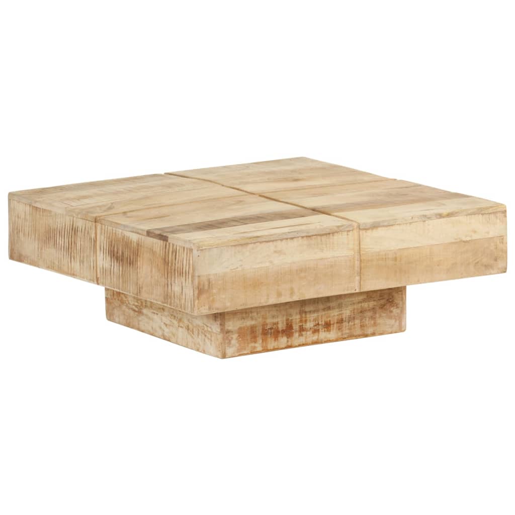 Coffee Table 80x80x28 cm Solid Mango Wood