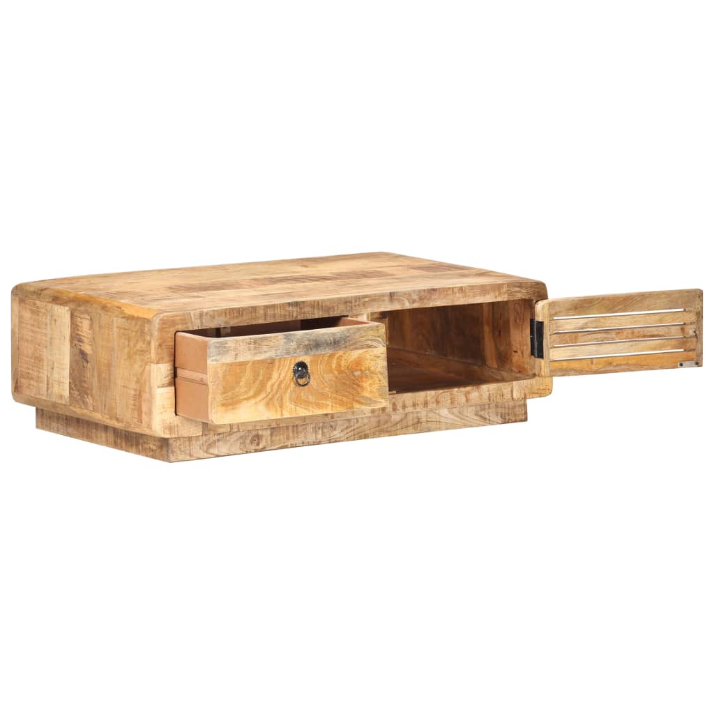 Coffee Table 90x60x29 cm Rough Mango Wood