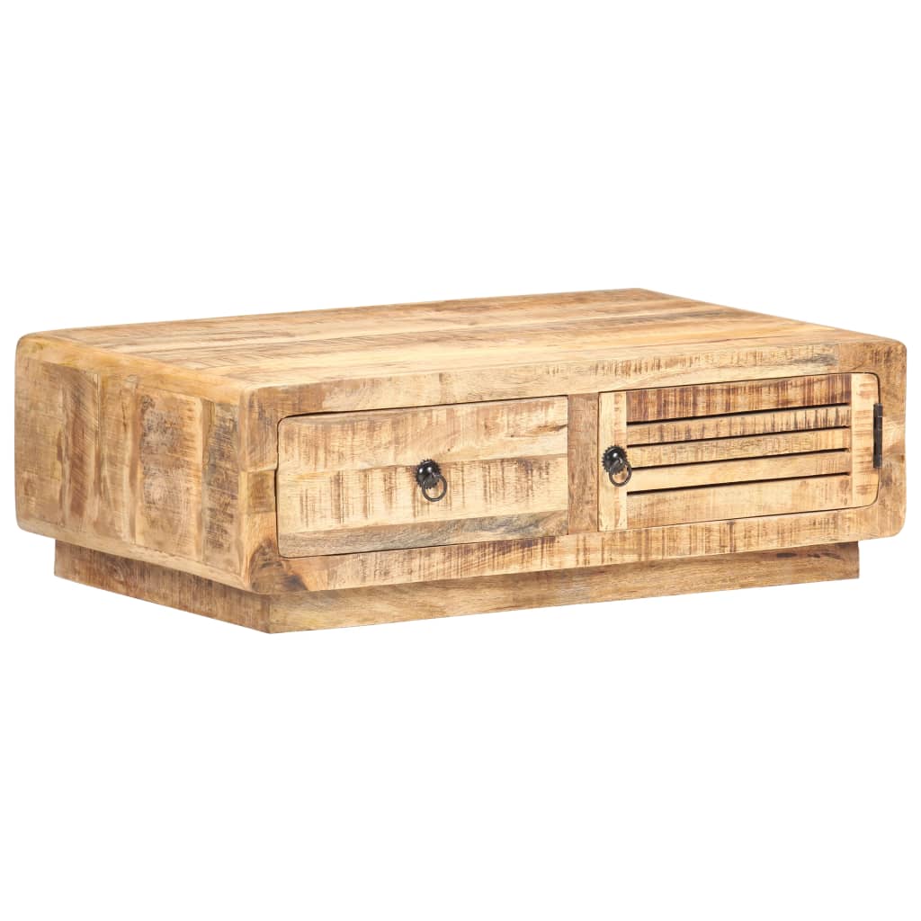 Coffee Table 90x60x29 cm Rough Mango Wood