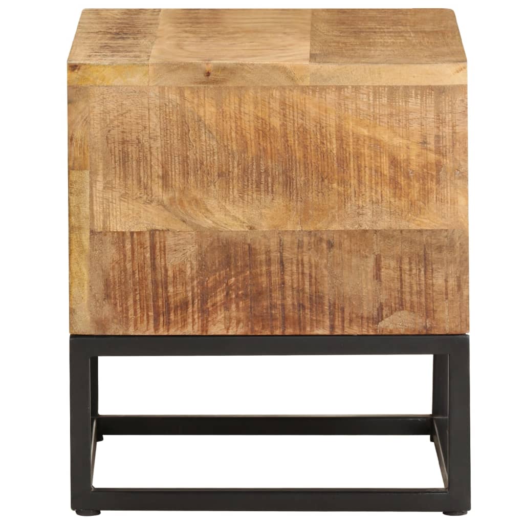 Side Table 30x30x33 cm Rough Mango Wood