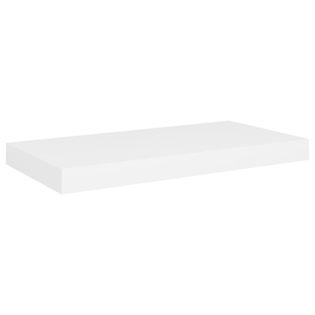 Floating Wall Shelves 2 pcs White 50x23x3.8 cm MDF