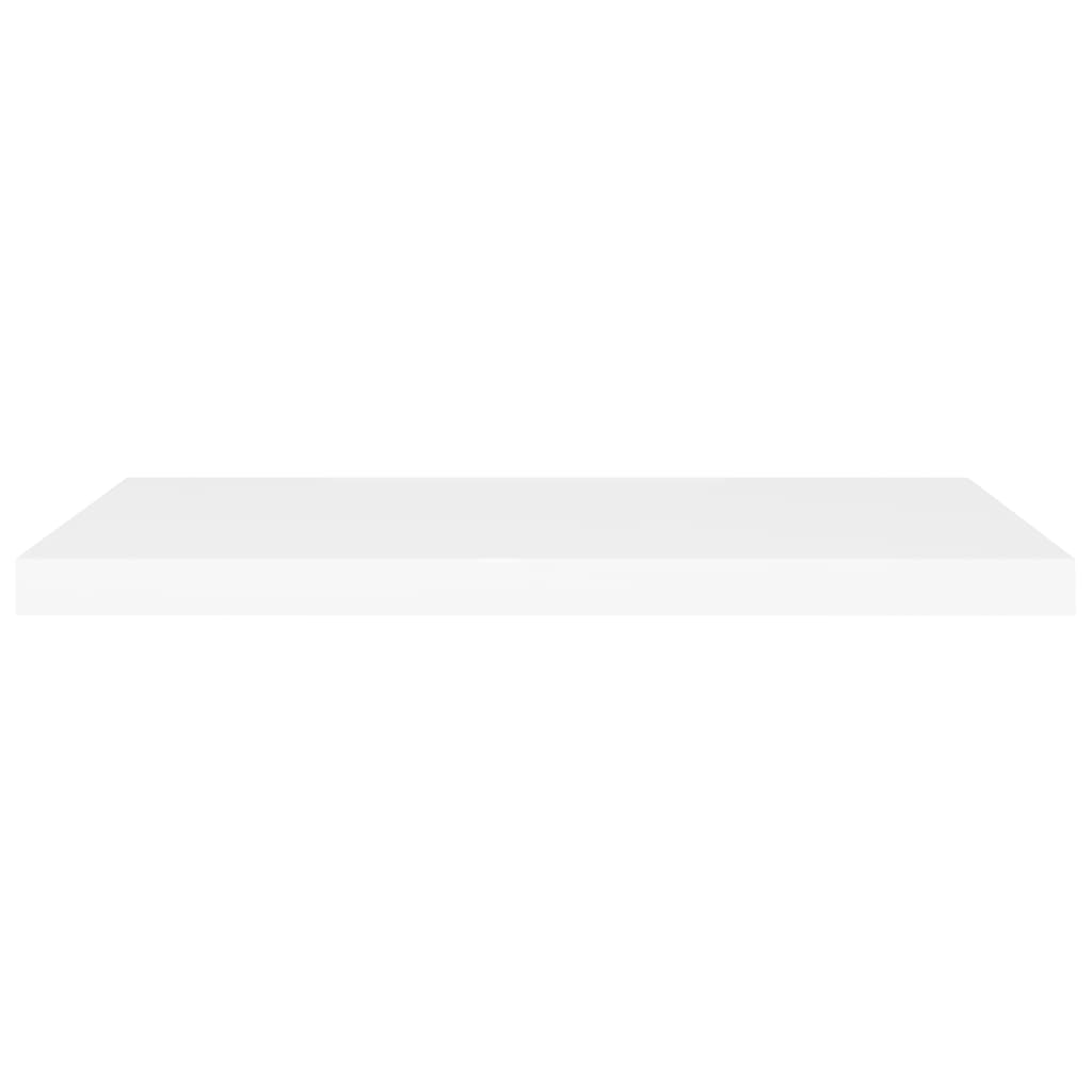 Floating Wall Shelf White 80x23.5x3.8 cm MDF