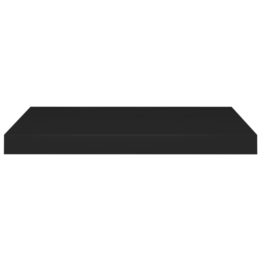 Floating Wall Shelf Black 60x23.5x3.8 cm MDF