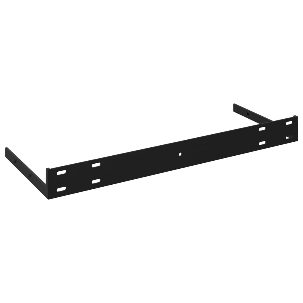 Floating Wall Shelves 4 pcs Black 60x23.5x3.8 cm MDF