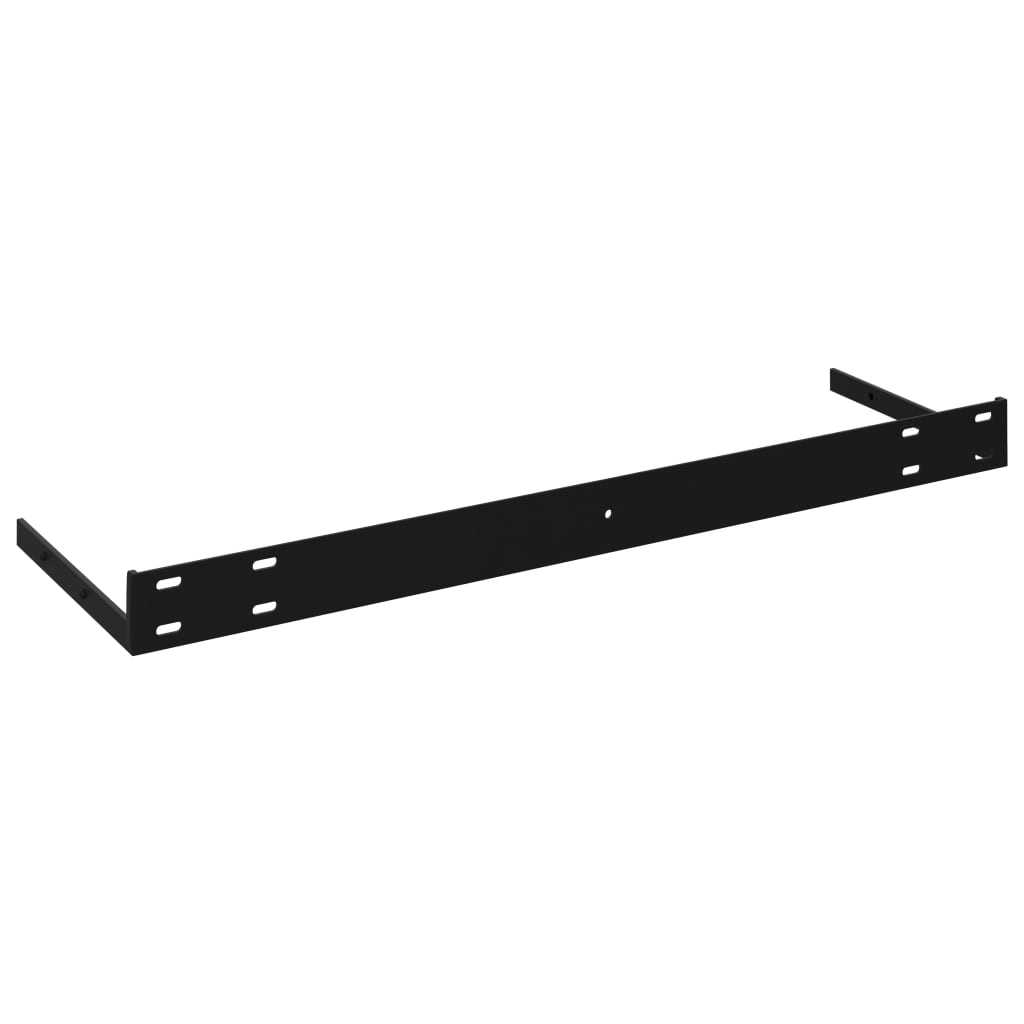 Floating Wall Shelf Black 120x23.5x3.8 cm MDF