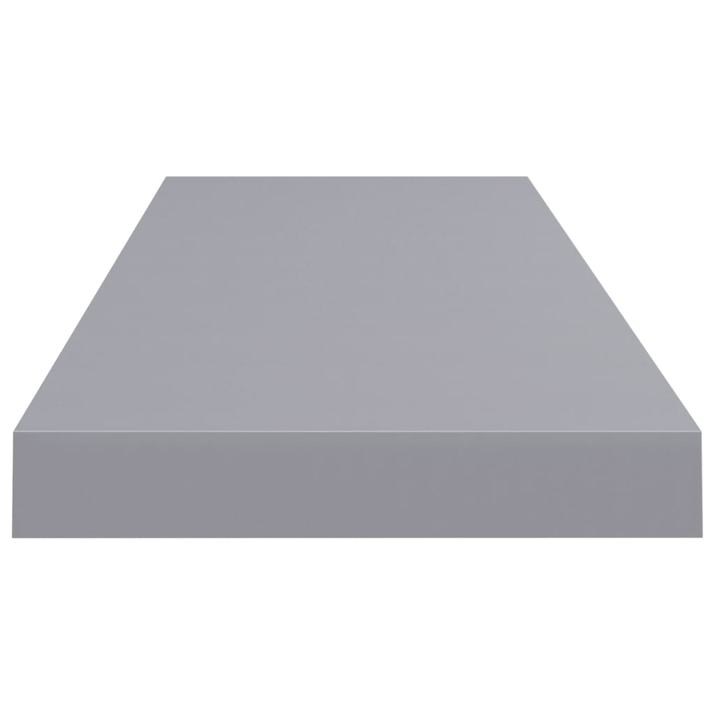 Floating Wall Shelves 4 pcs Grey 80x23.5x3.8 cm MDF