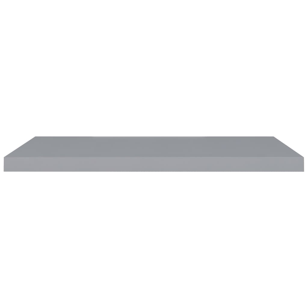 Floating Wall Shelf Grey 90x23.5x3.8 cm MDF