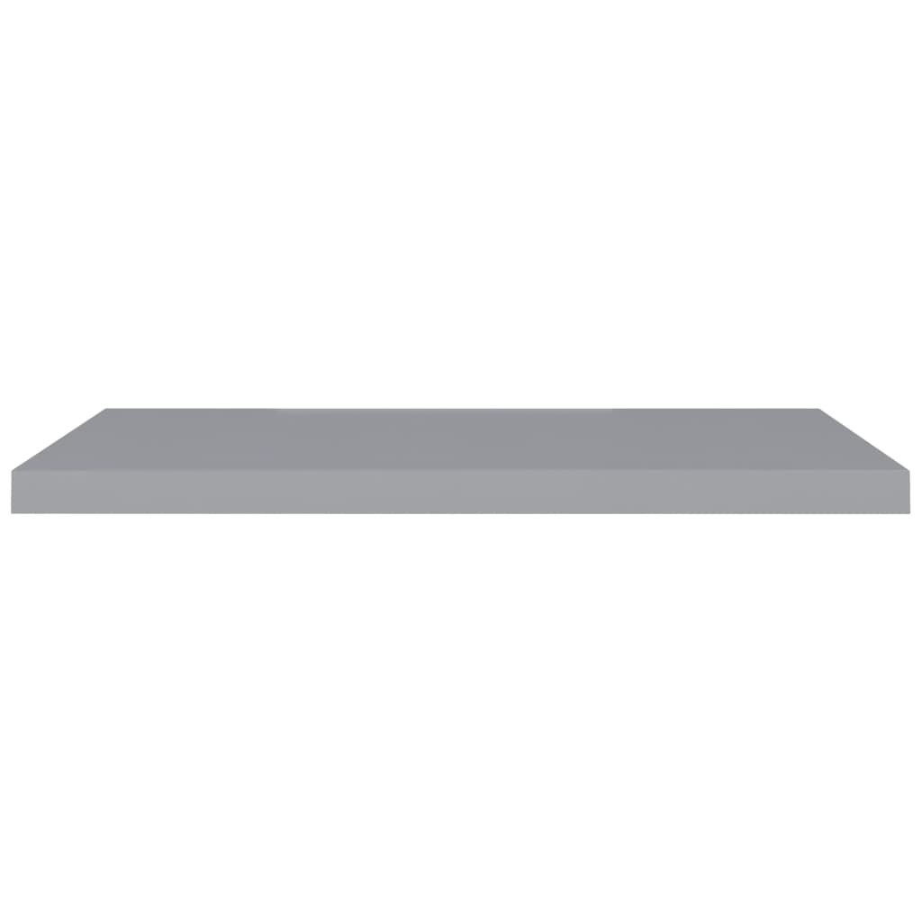 Floating Wall Shelves 4 pcs Grey 90x23.5x3.8 cm MDF