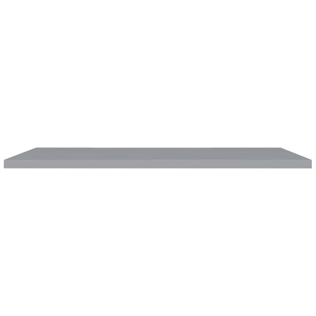 Floating Wall Shelf Grey 120x23.5x3.8 cm MDF