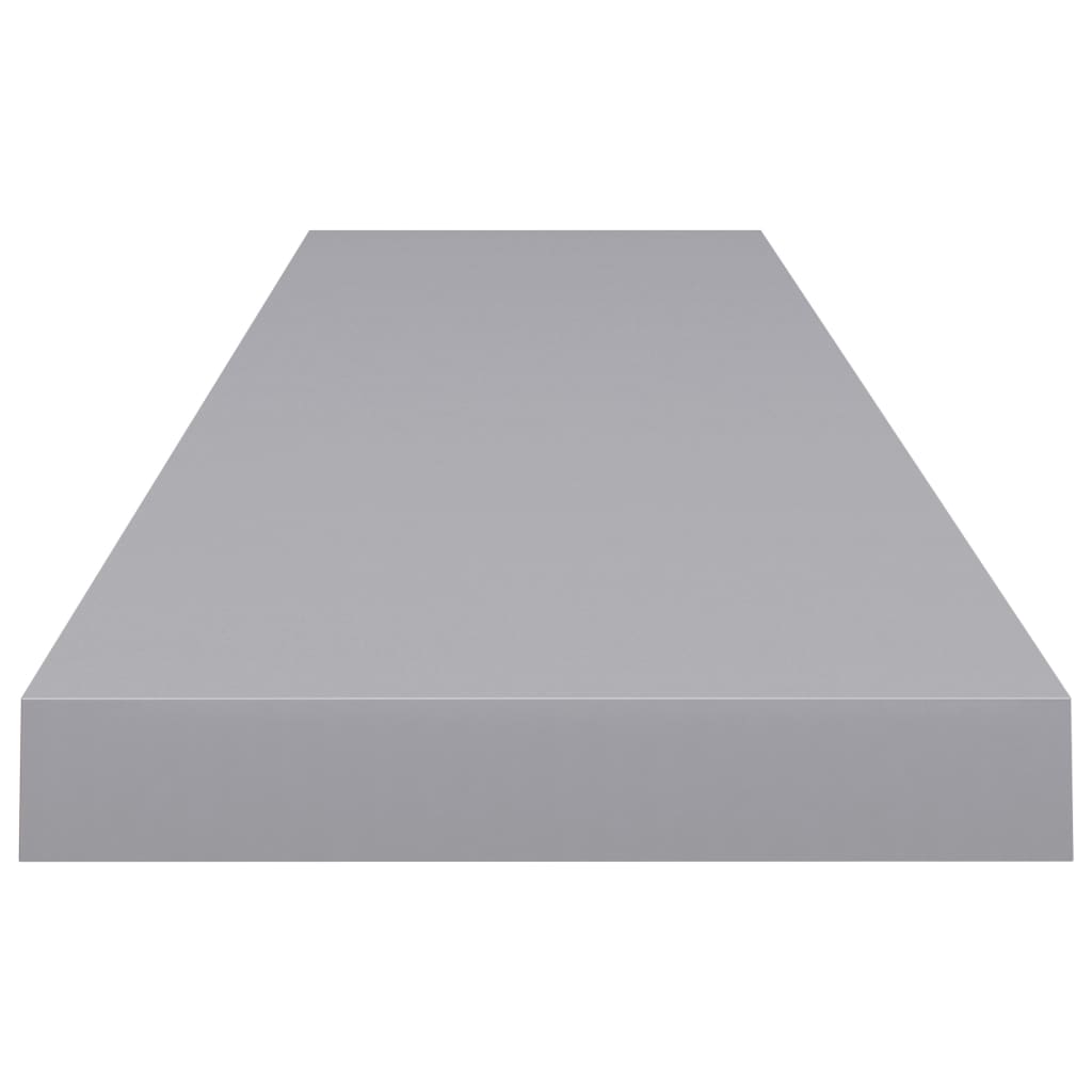 Floating Wall Shelf Grey 120x23.5x3.8 cm MDF