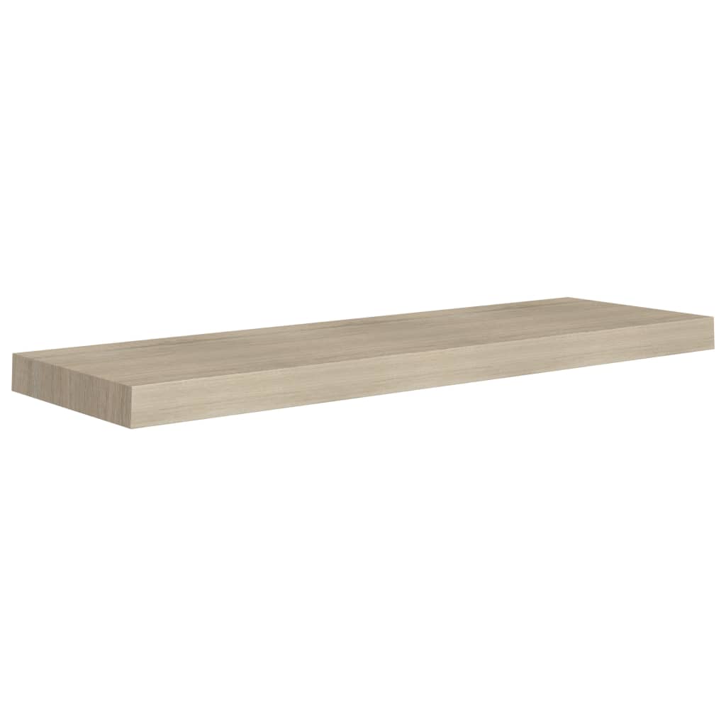 Floating Wall Shelves 2 pcs Oak 80x23.5x3.8 cm MDF