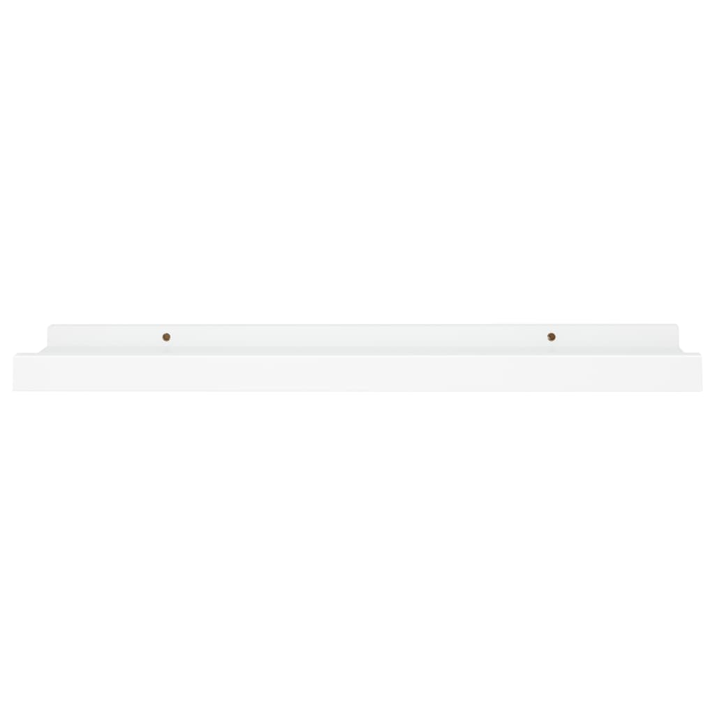 Picture Frame Ledge Shelves 2 pcs White 40x9x3 cm MDF