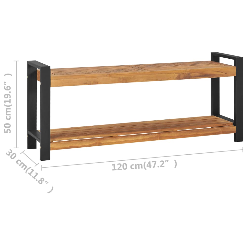 Bench 120 cm Solid Teak Wood