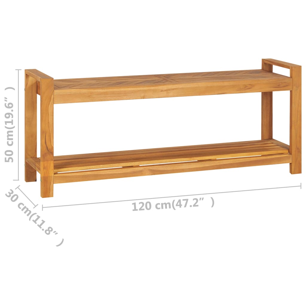 Bench 120 cm Solid Teak Wood