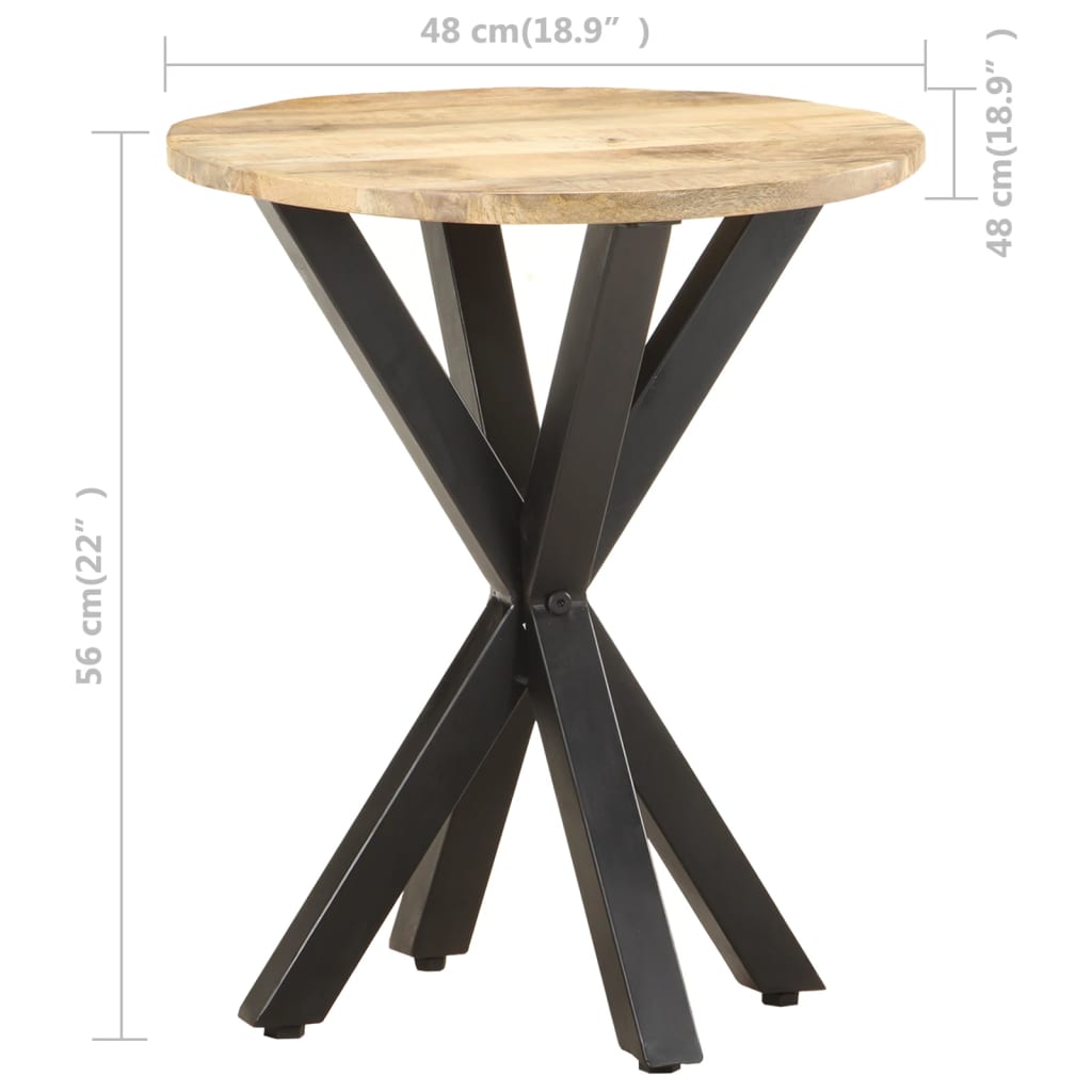 Side Table 48x48x56 cm Solid Mango Wood