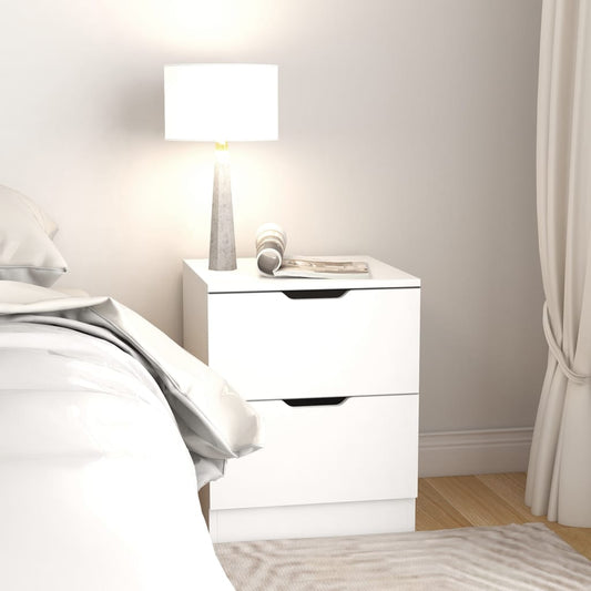 Bedside Cabinet White 40x40x50 cm Engineered Wood