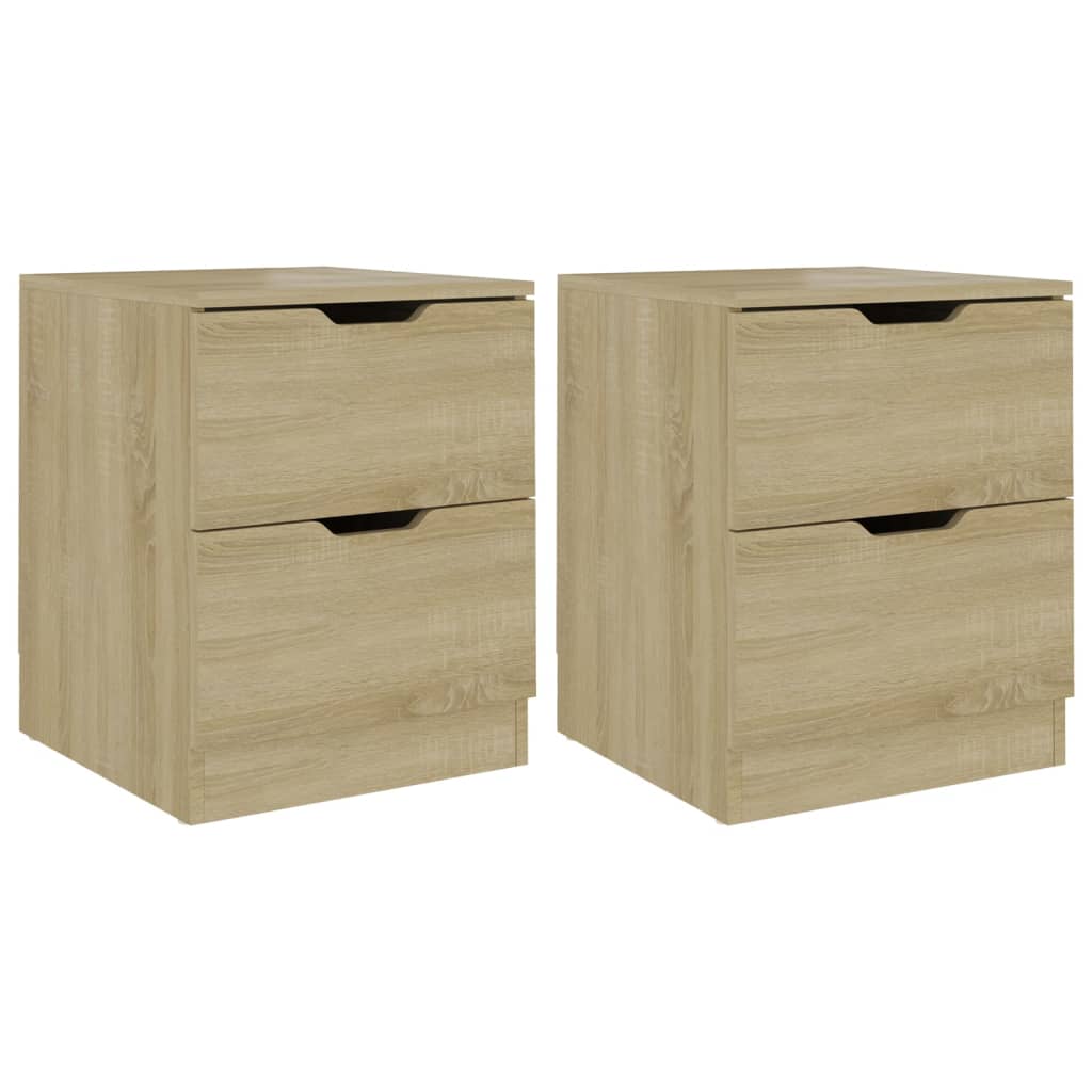 Bedside Cabinets 2 pcs Sonoma Oak 40x40x50 cm Engineered Wood