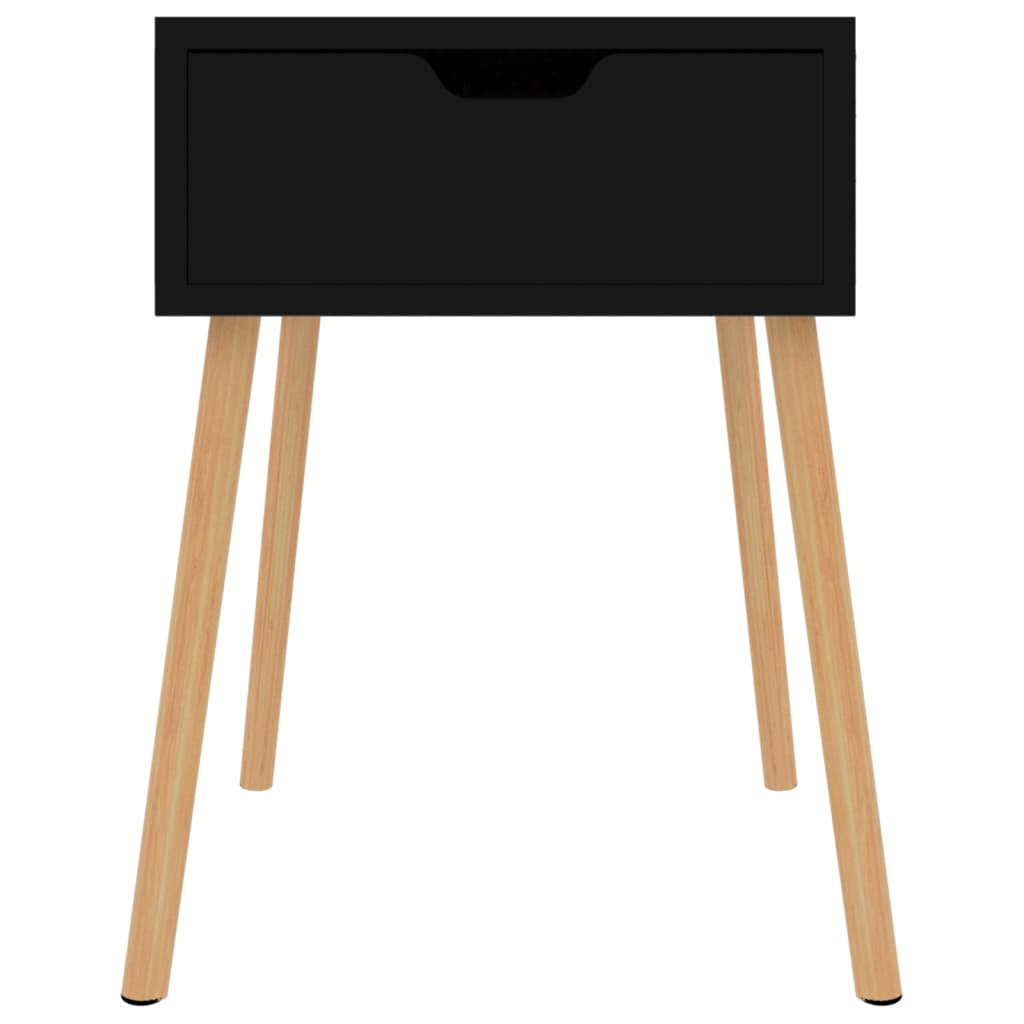 Bedside Cabinet Black 40x40x56 cm Engineered Wood