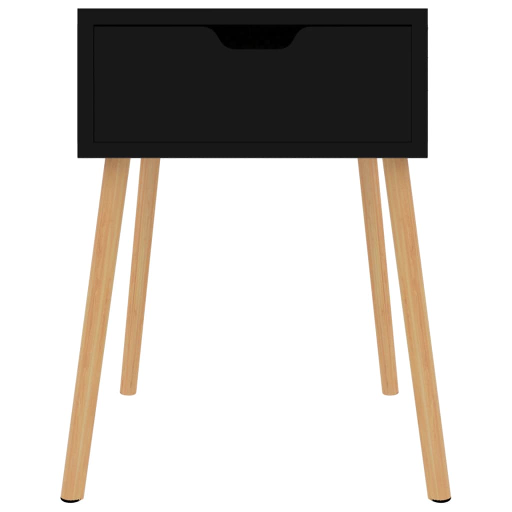 Bedside Cabinets 2 pcs Black 40x40x56 cm Engineered Wood