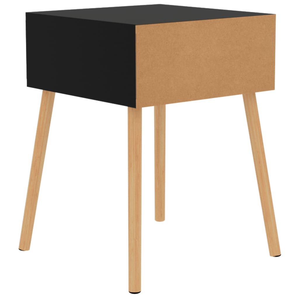 Bedside Cabinets 2 pcs Black 40x40x56 cm Engineered Wood